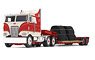 Peterbilt 352CO 110inch Sleeper w/Turbo Wings & Rogers Vintage Lowboy Trailer Coil Cargo Included (Diecast Car)