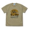 『ゆるキャン△』 ゆるキャン△カー Tシャツ 鳥羽先生＆千明＆あおい Ver2.0 SAND KHAKI S (キャラクターグッズ)