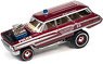 1964 Ford Country Squire Police Zingers Dark Red (Diecast Car)