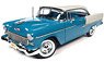 1955 Chevy Balair Hardtop Skyline Blue / India Ivory (Diecast Car)
