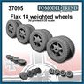 Flak 18, Weighted Wheels (Set of 8) (Plastic model)