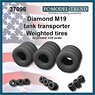 Diamond M19, Weighted Tires (Set of 10) (Plastic model)