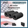 M9 Trailer, Weighted Tires (Set of 24) (Plastic model)