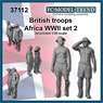 UK Soldiers Africa WWII Set 2 (Set of 2) (Plastic model)