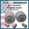 M1117 Guardian Weighted Wheels (Set of 4) (Plastic model)