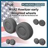 M1A2 Howitzer, Weighted Wheels (Set of 2) (Plastic model)
