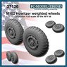 M102 Howitzer Weighted Wheels (for AFV Club) (Set of 2) (Plastic model)