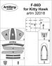 Masking Sheet for F - 86D (for Kitty Hawk) (Plastic model)