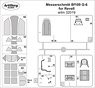 Masking Sheet for Messerschmitt BF 109 G-6 (Revell) (Plastic model)