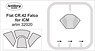 Masking Sheet for Fiat Cr.42 Falco (for ICM) (Plastic model)