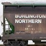 983 05 033 (N) Burlington Northern Covered Hopper Weathered 3-Pack (481297, 458640, 481170) (3-Car Set) (Model Train)