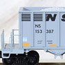 125 00 152 (N) 43` Rapid Discharge Hopper NORFOLK SOUTHERN RD# NS 153387 (Model Train)