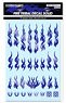 Fire Tribal Decal Solid Metallic Violet (1 Sheet) (Material)
