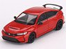 Honda Civic Type R 2023 Rally Red w/Advan GT Wheel (LHD) (Diecast Car)