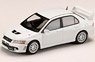 Mitsubishi Lancer GSR Evolution 7 Scortia White w/Engine Display Model (Diecast Car)