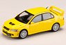 三菱 ランサー GSR EVOLUTION 7 エンジンディスプレイモデル付き ダンデライオンイエロー (ミニカー)