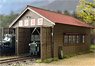 (HOe) Forest Railway Series `Sukeroku Dual Track Engine House II` Paper Kit [1:87, Colored] (Unassembled Kit) (Model Train)