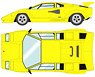 Lamborghini Countach LP5000 QV 1988 with Rear wing イエロー (ブラックインテリア) (ミニカー)