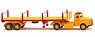 (HO) Scania Trailer Truck Signal Yellow / Carmine Red (Model Train)