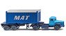 (HO) Scania Container Trailer Truck `M.A.T.` (Model Train)