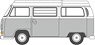 (OO) VW Bay Window Camper Silver Gray / White (Model Train)