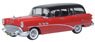 (HO) 1954 Buick Century Estate Wagon Matador Red / Carlsbad Black (Model Train)