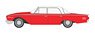(HO) 1960 Ford Fairlane Sedan 500 Town Monte Carlo Red/Corinthian White (Model Train)