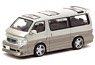 Toyota Hiace Wagon Custom Silver/Brown (Diecast Car)