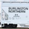 983 00 215 (N) Burlington Northern Covered Hopper 4-Car Runner Pack (419183, 419246, 419305, 419332) (4-Car Set) (Model Train)