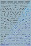 1/100 GM Line Decal No.5 [Neuron] Dark Gray & Neon Blue (Material)