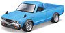ダットサン 620 ピックアップ 1973 ブルー (ミニカー)