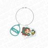 Nintama Rantaro x Sanrio Characters Name Wire Key Ring Isaku Zenpoji x Kero Kero Keroppi (Anime Toy)
