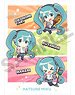 Hatsune Miku Single Clear File Mini Chara Colorful Kansai Enjoy (Anime Toy)