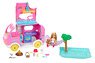 Barbie Chelsea 2-In-1 Camper Playset With Chelsea Small Doll, 2 Pets & 15 Accessories (Character Toy)