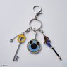 Kingdom Hearts Metal Key Ring Kingdom Key/Mage`s Staff/Knight`s Shield (Anime Toy)