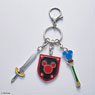Kingdom Hearts Metal Key Ring Dream Sword/Dream Rod/Dream Shield (Anime Toy)
