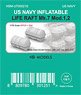 US Navy Inflatable Life Raft Mark-7 Mod1,2 (Plastic model)