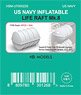 US Navy Inflatable Life Raft Mark-8 (Plastic model)