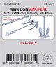 WWII US Navy Anchor Chain for Aircraft Carrier & Battleship (Plastic model)