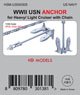 WWII US Navy Anchor Chain for Light Cruiser & Heavy Cruiser (Plastic model)