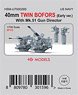 US Navy 40mm Twin Bofors (Early Ver) (w/Mk.51 Gun Directors) (Plastic model)