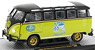 1960 VW Micro Bus Deluxe U.S.A. Model `EMPI EQUIPPED` Lime Green,Middle & Top are Gloss Black (ミニカー)