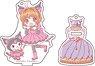 Cardcaptor Sakura x Sanrio Characters Acrylic Stand Key Ring Perfume Ver. Sakura x Kuromi (Anime Toy)