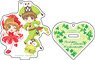 Cardcaptor Sakura x Sanrio Characters Acrylic Stand Key Ring Flower Ver. Sakura x Syaoran x Kero Kero Keroppi (Anime Toy)