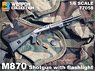 M870 ショットガン w/フラッシュライト 完成品 (完成品AFV)