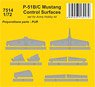 P-51B/C Mustang Control Surfaces (for Arma Hobby) (Plastic model)