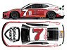 Corey LaJoie #7 Nationsguard Throwback Chevrolet Camaro NASCAR 2023 (Diecast Car)