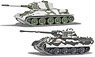 World of Tanks T-34 vs パンサー 2台セット (完成品AFV)