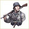 WWII 若きドイツ歩兵 胸像 (プラモデル)