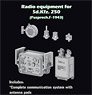 Radio equipment for Sd.Kfz. 250 (Fusprech.f-1943) (Plastic model)